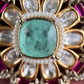 Akshita Moisanite Choker Set - Mint Green