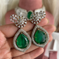 Jessia AD Doublet Layered Combo Necklace Set - Green