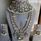 Rajsi moisanite bridal combo set - Dark Green