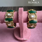 Pritha Moisanite Kada/Bangles (MB-0104)- Green - Rohika store