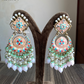 Rashmi meenakari earrings - Baby Pink