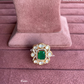 Angana polki kundan ring (SG-082) - Green