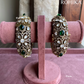 Mausami moisinite kundan kada/bangles - Green