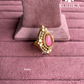 Angana polki kundan ring (SG-127) - Pink