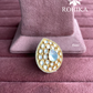 Angana polki kundan ring (SG-130) - White 