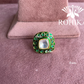 Angana polki kundan ring  (SG-052) - Dark green