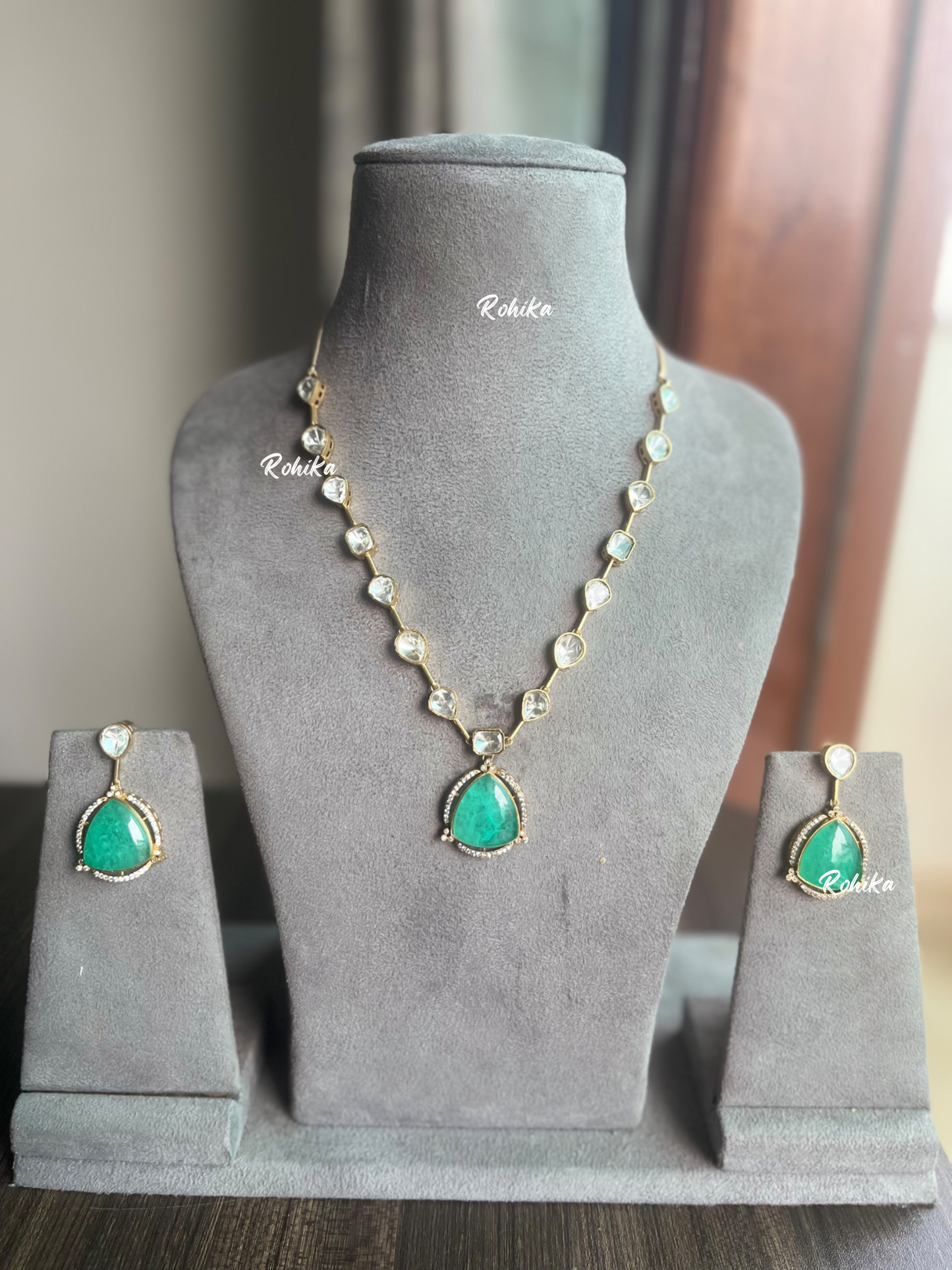 Aksa necklace set - Mint