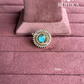 Angana polki kundan ring (SG-121) - Sky blue