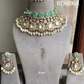 Kripi moisanite doublets bridal set - Mint Green