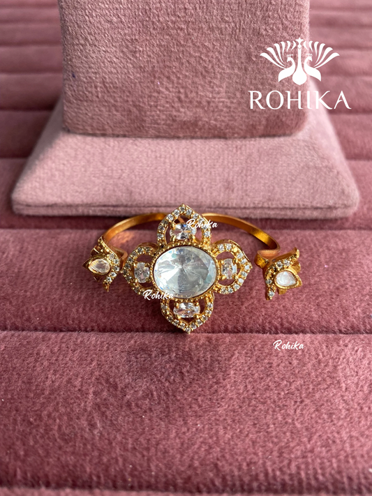 Angana polki kundan ring (SG-143) - White