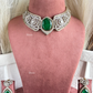 Eliza AD Doublet Choker Set - Green