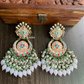 Rashmi meenakari earrings - Baby Pink