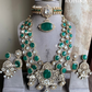 Shakti moisanite doublets combo set -  Dark Green