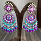 Rashmi meenakari earrings - Purple