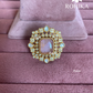 Angana polki kundan ring (SG-129) - Pink