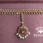 Rajsi moisanite bridal combo set - Pink and golden