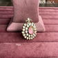 Angana polki kundan ring  (SG-028) - Pink