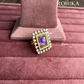 Angana polki kundan ring (SG-126) - Purple