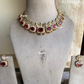 Taal Polki kundan Necklace Set - Red