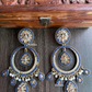 Sitara polki earrings - Dark Blue