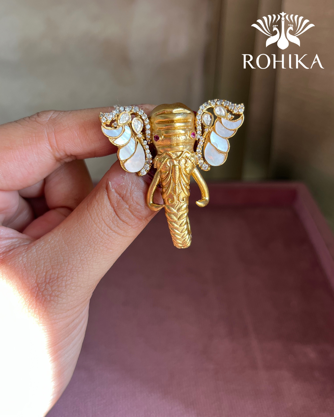 Designer Brooch (BR-017) - White