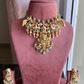 Devishi Moisanite Heritage Necklace set -Mint Green