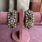 Mudita moisinite kundan kada/bangles - Green