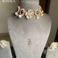 Mother of pearl necklace set- White (N-MOP010)