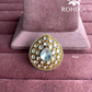 Angana polki kundan ring (SG-130) - White 