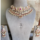 Nasant moisanite necklace set - Pink