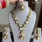 Swara polki kundan necklace set - Green