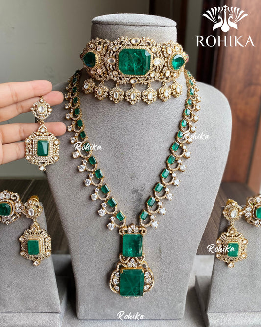 Palak doublets combo set - Dark Green