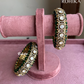 Kavi polki kundan kada/bangles - Dark green