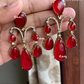 Pankh doublet earrings - Red