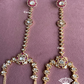 Rajsi moisanite bridal combo set - Pink and golden