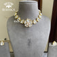 Mother of pearl necklace set- White (N-MOP015)