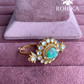 Angana polki kundan ring (SG-145) - Green