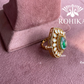 Angana polki kundan ring  (SG-035) - Green