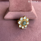 Angana polki kundan ring  (SG-012) - Mint green 