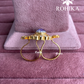 Angana polki kundan ring (SG-145) - Purple