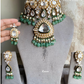 Saheli moisanite choker set - Mint green