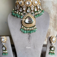 Saheli moisanite choker set - Mint green