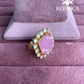 Angana polki kundan ring (SG-132) - Pink