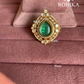 Angana polki kundan ring (SG-127) - Mint green