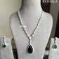 Rooh AD necklace set - Green