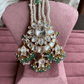 Bandini polki kundan passa /jhoomer (014) - Mint green - Rohika Store