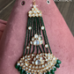 Bandini polki kundan passa /jhoomer (003) - Dark green