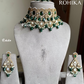 Mihu polki kundan choker set - Green