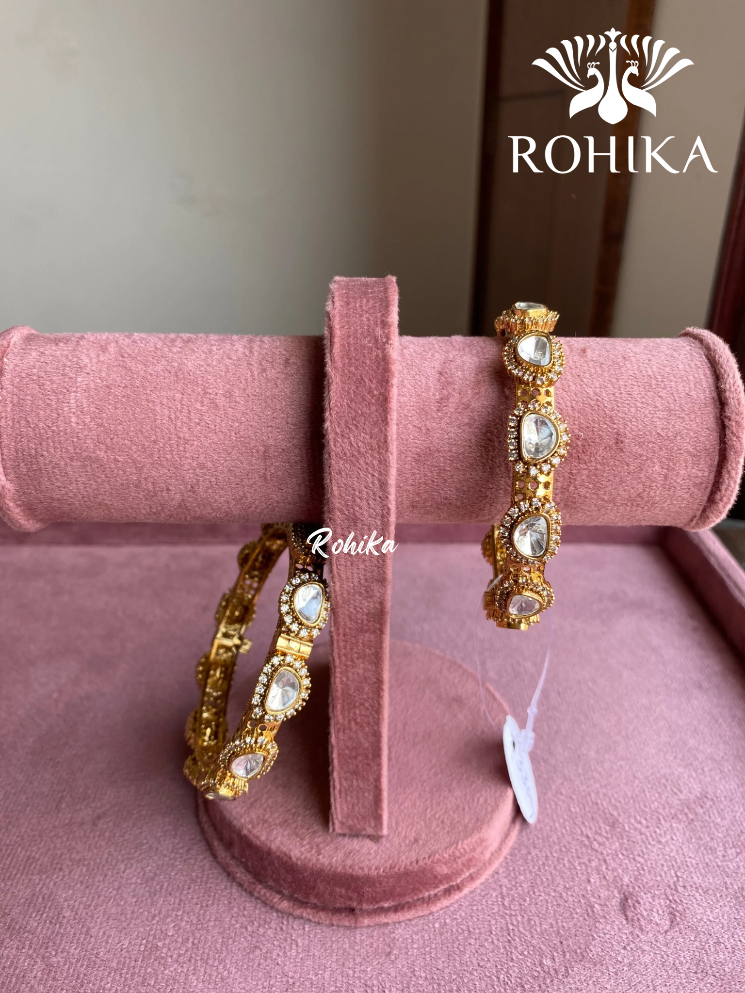 Ojasvi polki kundan kada/bangles