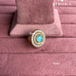 Angana polki kundan ring (SG-121) - Sky blue